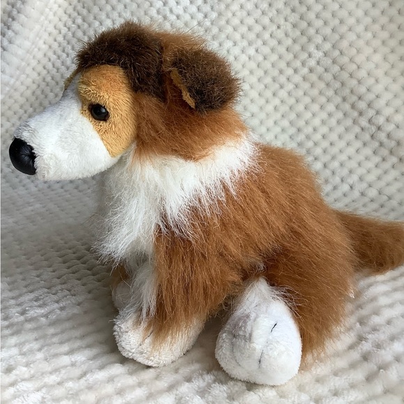 Ganz Webkinz HM149 Plush Collie Puppy Dog Stuffed Animal Toy No Code - Picture 2 of 11